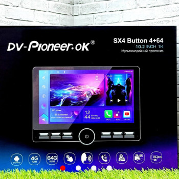 Магнитола Dv-Pioneer.Ok SX4 Button 4+64Gb