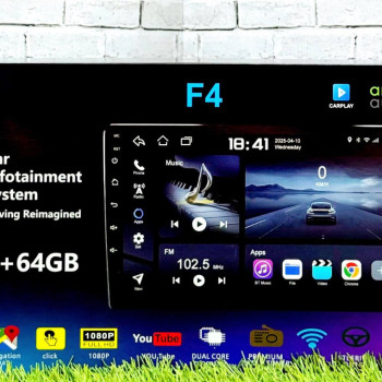 Магнитола F4 4+64Gb (9-дюйм)