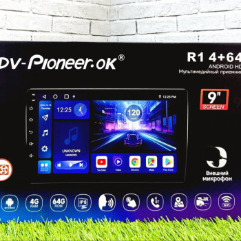 Магнитола Dv-Pioneer.Ok R1 4+64Gb ,,9"