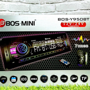 Магнитола 1Din Bos-Mini Bos-Y950BT]